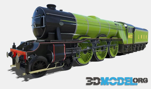 Animated Steam Train (PBR)