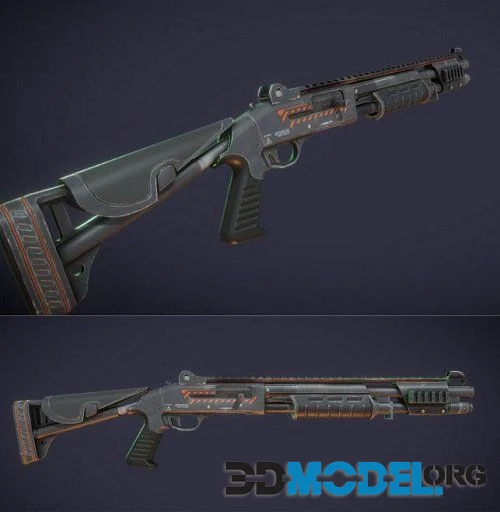 3D Model – Apocalypse Weapons Shotgun PBR