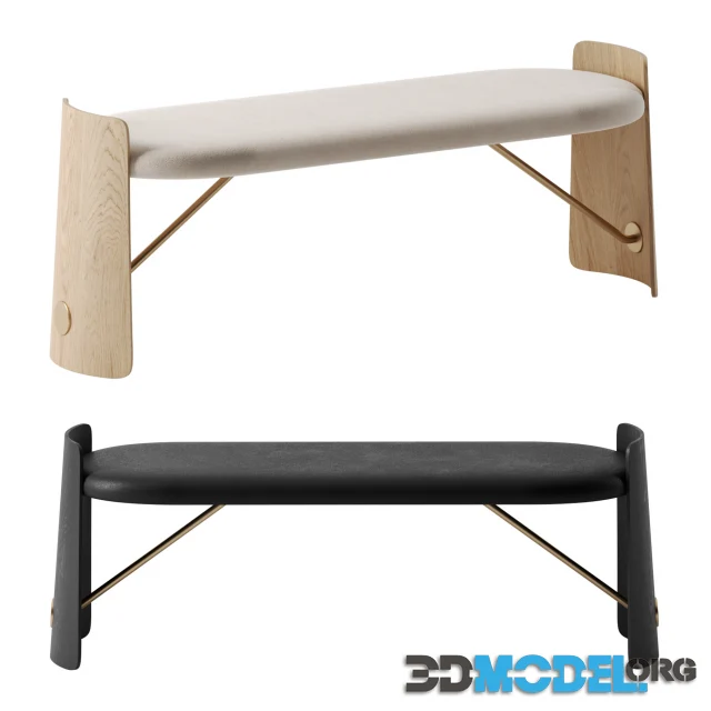 Biscotto Bench by Dante Hi-Poly