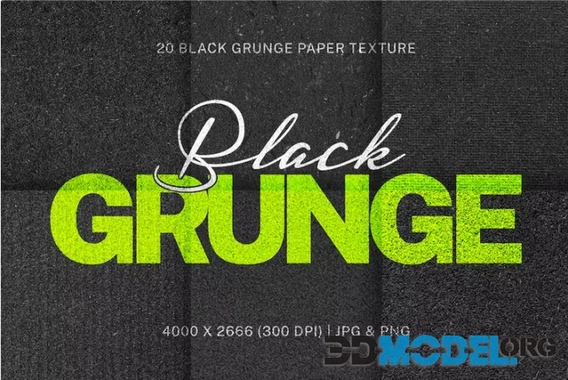 Black Grunge Paper Texture