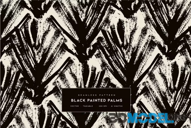 Black Painted Palms