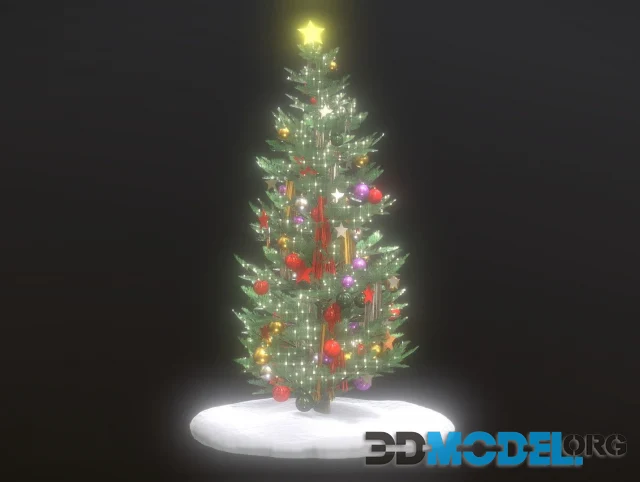 City Christmas Tree PBR