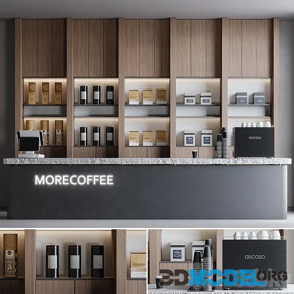 Coffeeshop 2 Morecoffee Hi-Poly