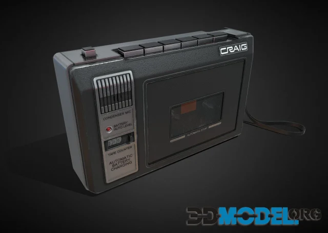 Craig 2629 Handheld Cassette Player-Recorder PBR