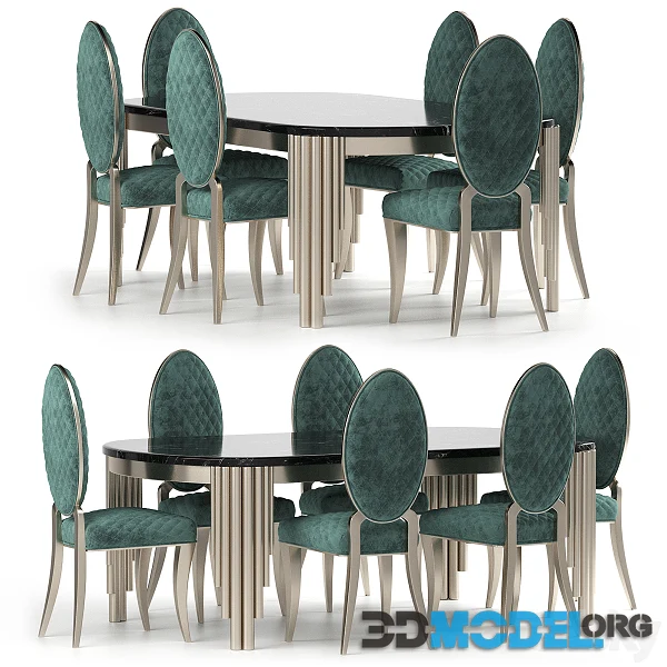 Cratos Table and Chairs by Zebrano Casa (furniture set)