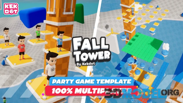 FallTower - Multiplayer Game Template - Platformer party game