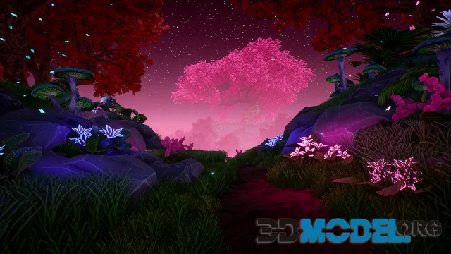 Fantasy Forest - Magical Forest - Elven Forest - Stylized Forest