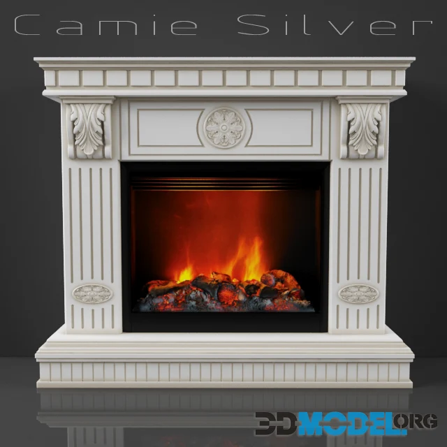 Classic Fireplace Camie Silver