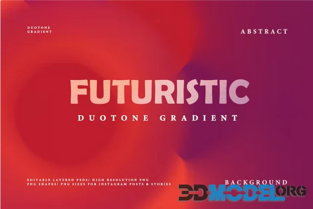 Futuristic Duotone Gradient Background