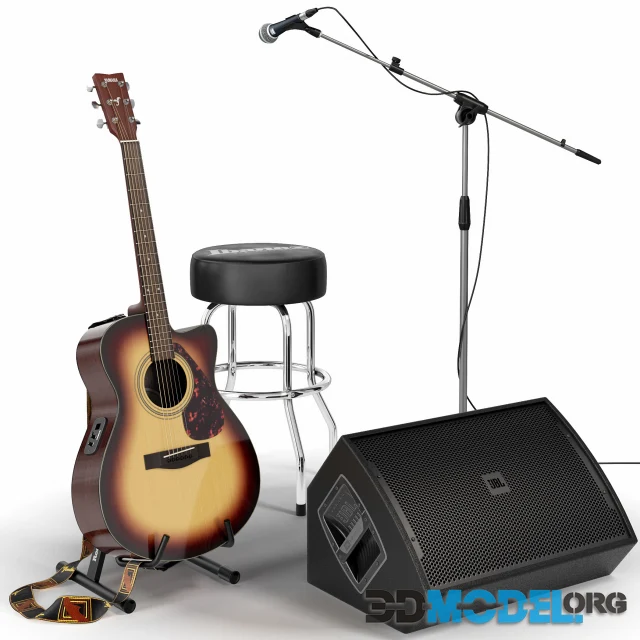 Guitar set for stage Musical instrument Microphone (YAMAHA, FENDER, IBANEZ, SHURE)