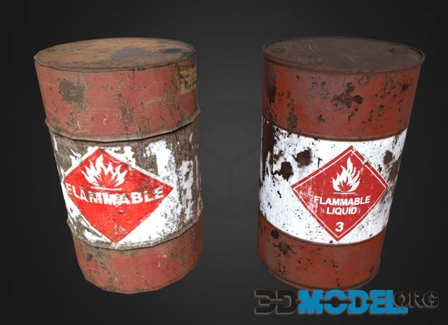 Half-Life 2 Remake. Explosive Oil Drum (PBR)