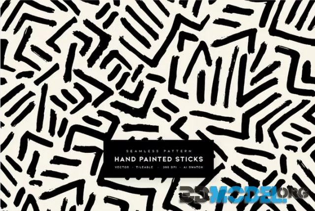 Hand Painted Sticks