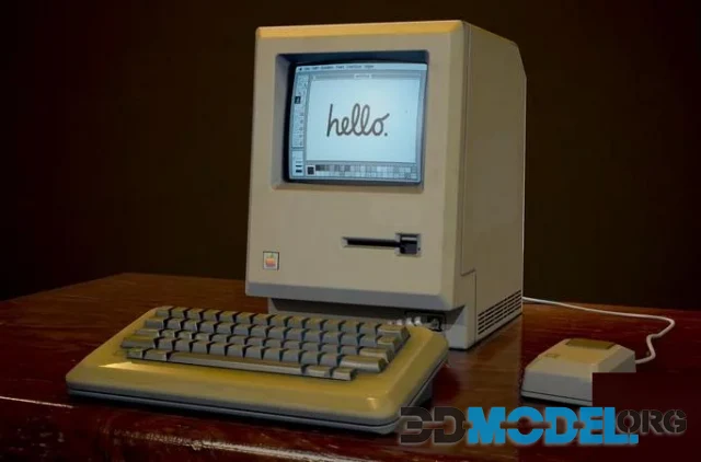 Macintosk 128k – Game Ready Asset