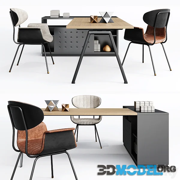 Office Furniture Set 01 (modern style)