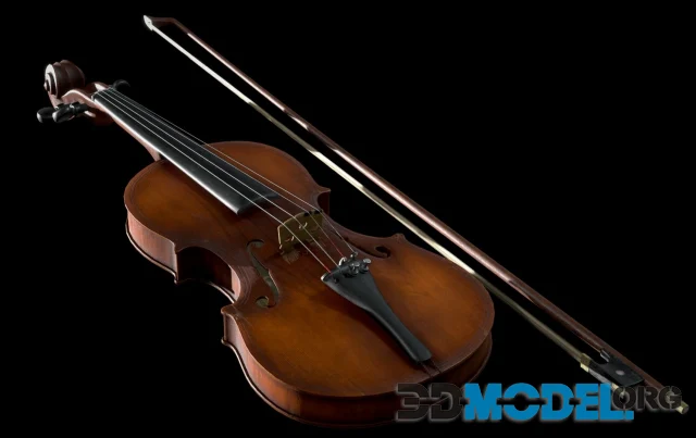 Old Maggini Violin PBR