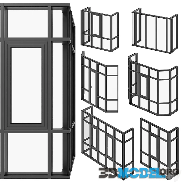 Panoramic Corner Glazing (3 color)
