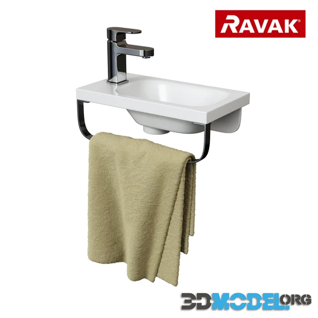Ravak Chrome 400 washbasin and mixer