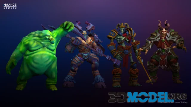 Stylized Fantasy Enemy NPC Bundle