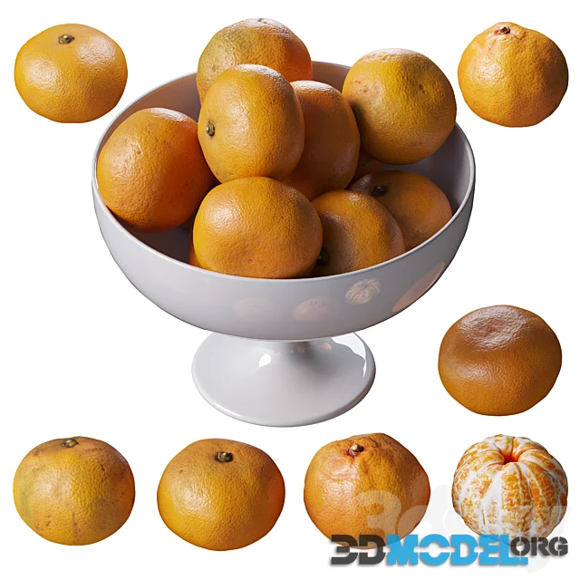 Tangerines in a Tall Bowl (200mm)