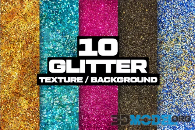 10 Glitter Particles Background & Overlays