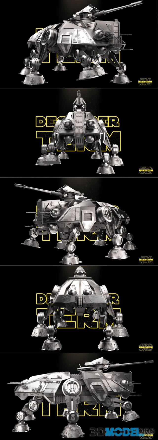 AT-TE Sculpture - Star Wars – Printable
