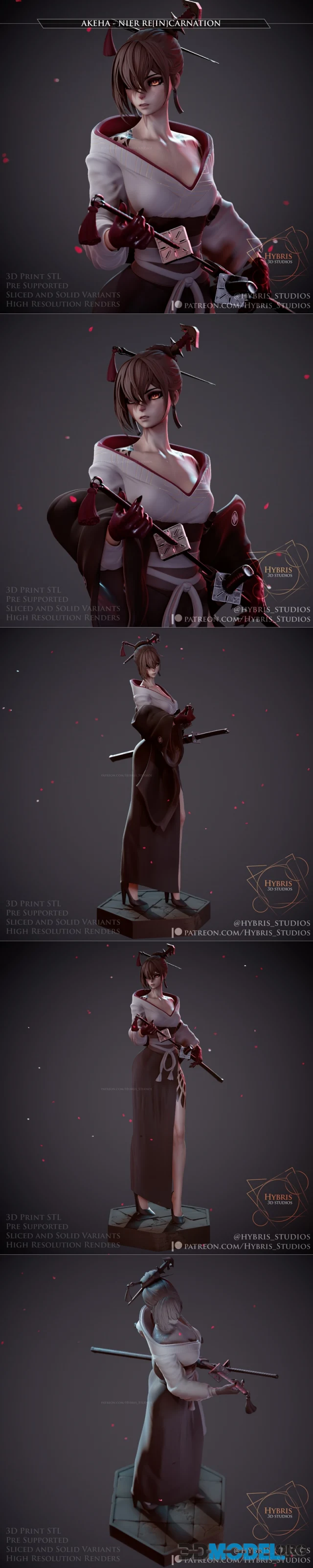 3D Model – Akeha - Nier Reincarnation - Hybris Studios – Printable