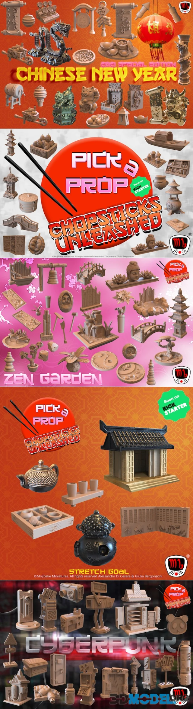 Pick  A Prop! Chopstick Unleashed! Chinese new year props Kickstarter – Printable