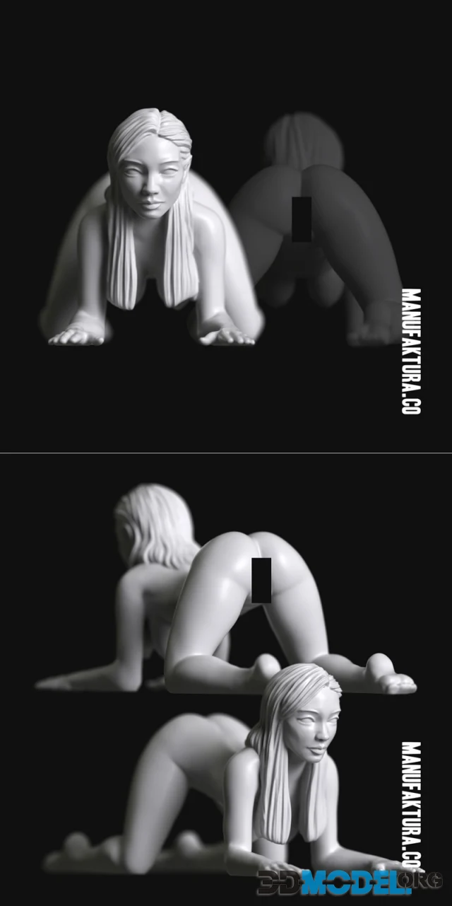 Sub Series 12a - Naked Female Prisoner Slave – Printable