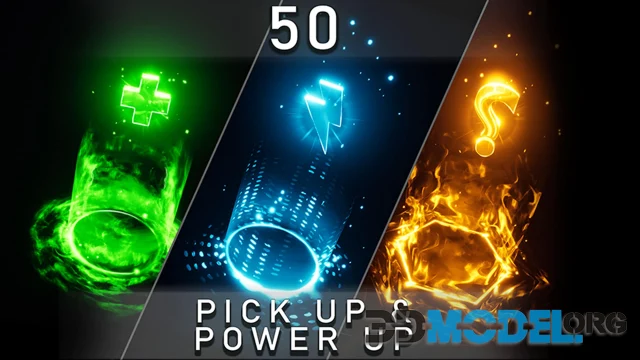 50 Unique Pick Ups and Power Ups VFX Pack