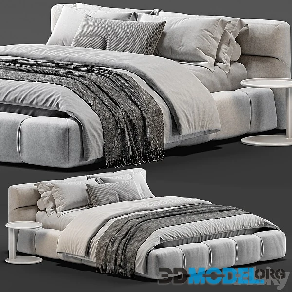 B&B Italia Tufty Bed Vol 02 (with pillow and blanket)