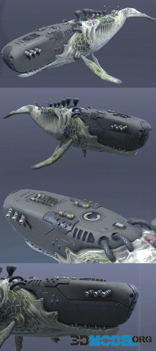 Biomechanical Whale (PBR)
