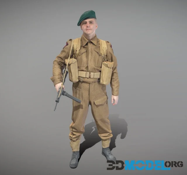 British commando character from World War 2 43 (PBR)