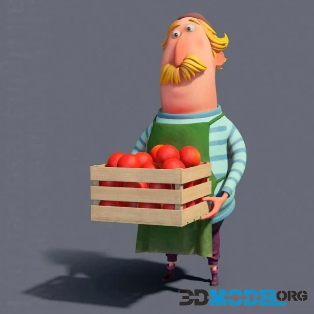 Cartoon Man (PBR)