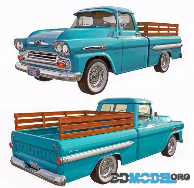 3D Model – Chevrolet Apache 1959 car