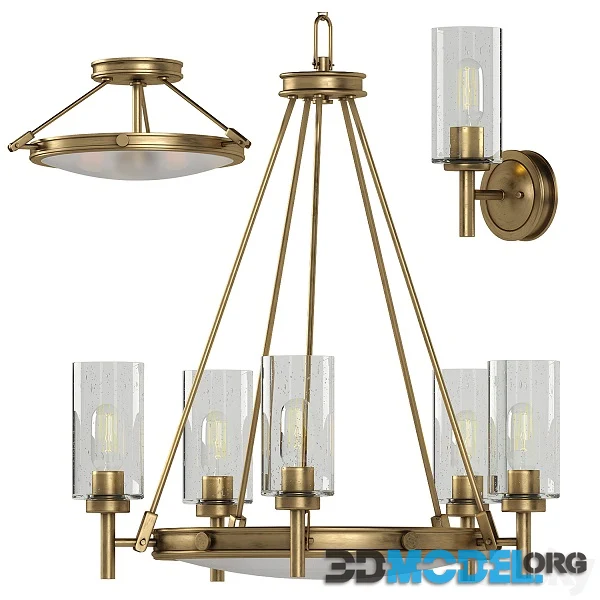 Collier Elstead Lamp Set (retro style)