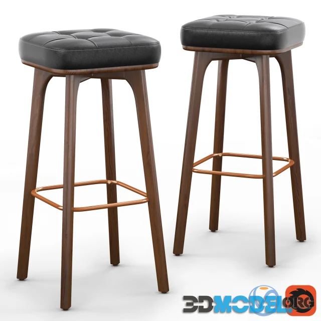 Cult Living Winchester Solid Bar Stool Hi-Poly