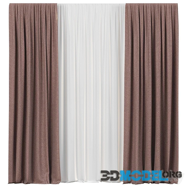 Curtains with Tulle 1 (modern style)