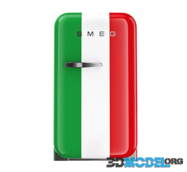 FAB5 Italy Free Standing Refrigerator by Smeg