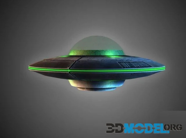 3D Model – Flying Saucer (PBR)