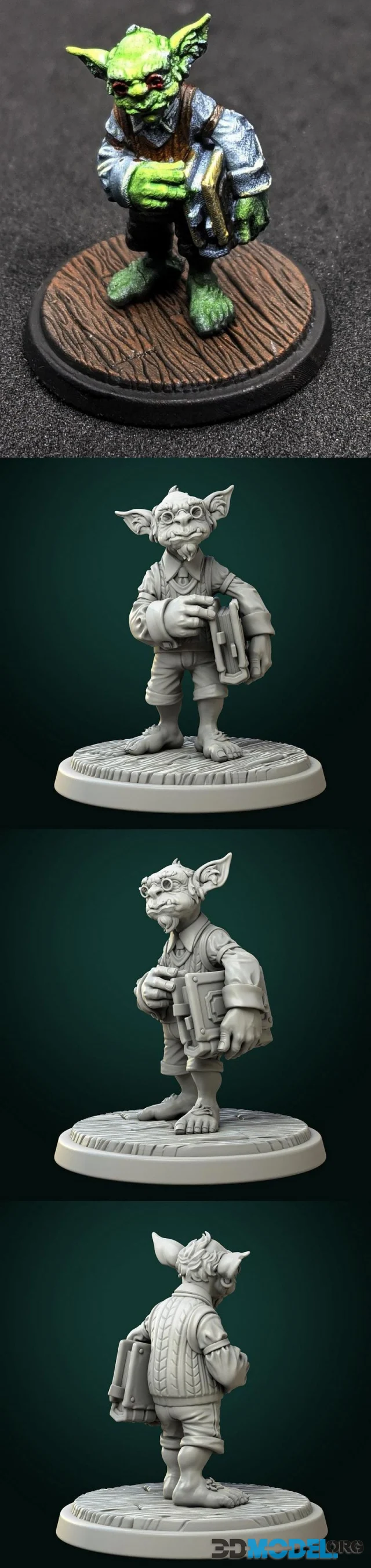 Goblin Librarian (3D-printing)