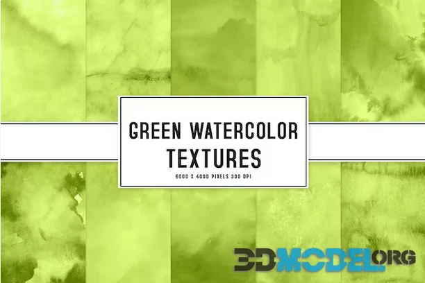 Green Watercolor Textures