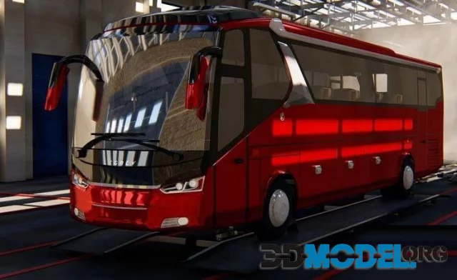 3D Model – Indonesian Bus Laksana All New Legacy SR2 (PBR)