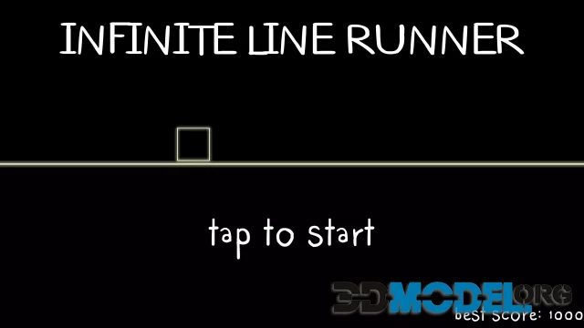 Infinite 2d line runner - avoid triangle obstacles - ready for release