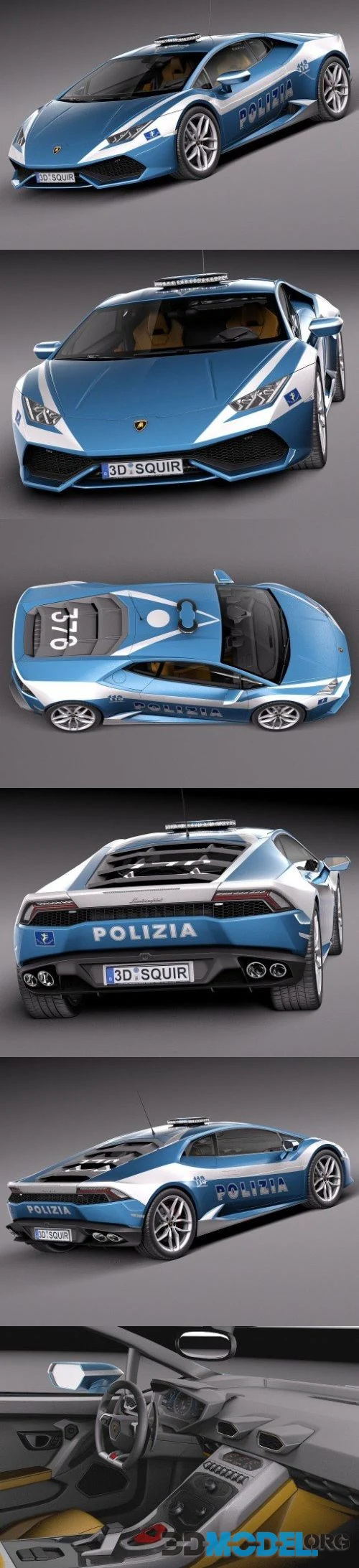 Lamborghini Huracan 2015 Italian Police Car car
