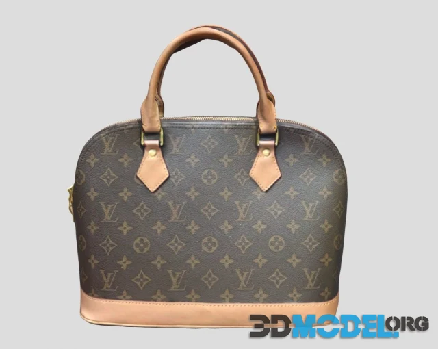 Louis Vuitton bag Capucines Black Snake Leather 3D model