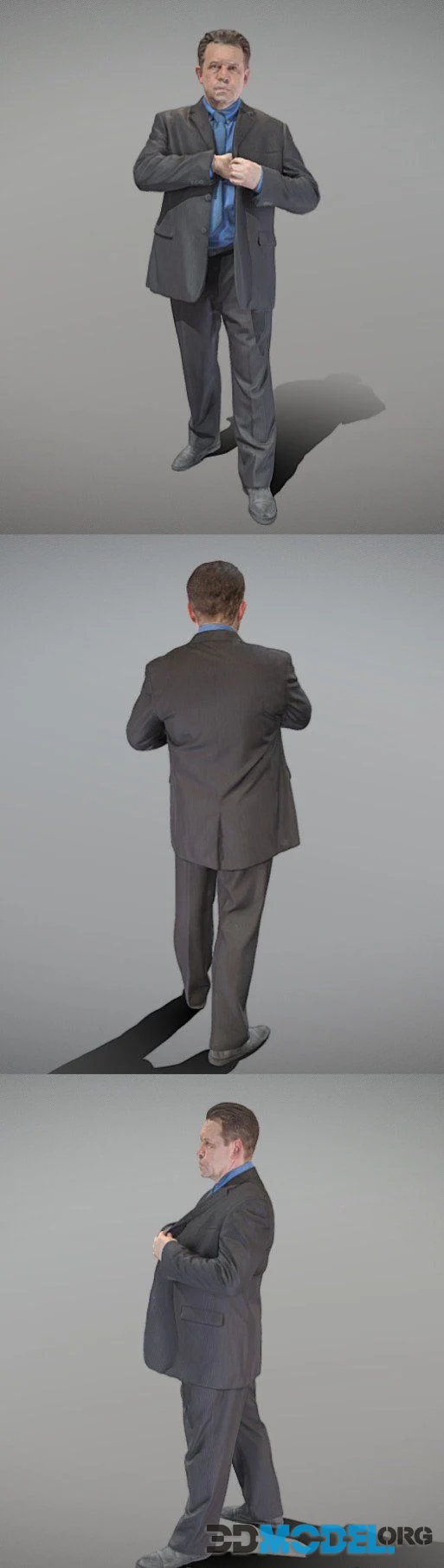 Middle-aged man in suit 67 (PBR)