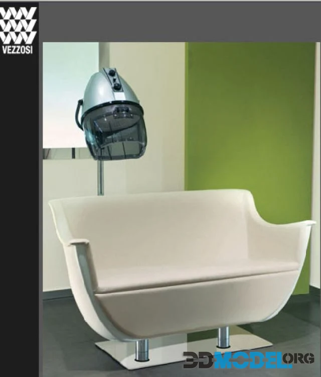 Modern sofa VEZZOSI, furniture for hairdressing salon