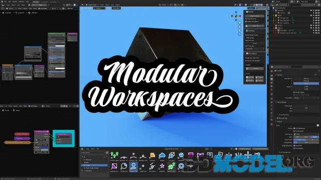 Modular Workspaces For Blender