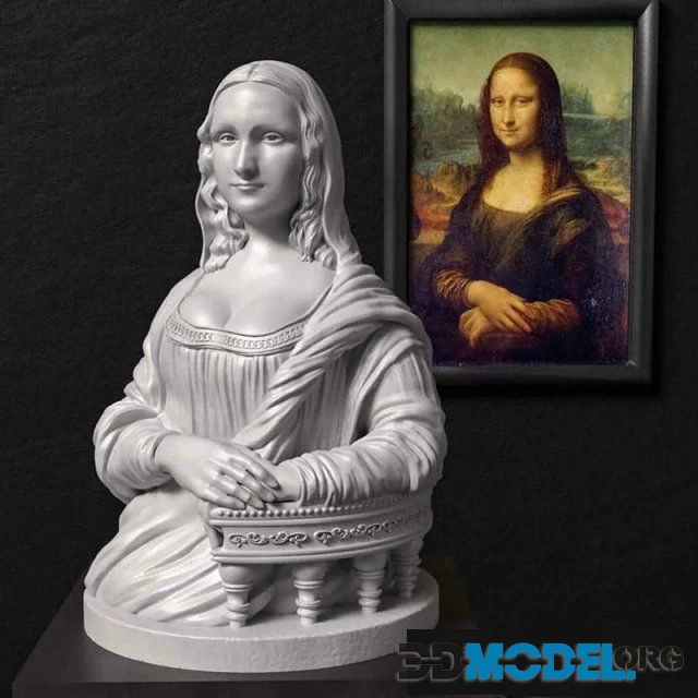 Mona Lisa-La Gioconda (3D-printing)