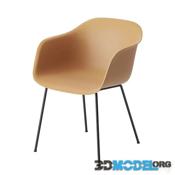 Muuto Fiber Armchair Tube Base (modern style)